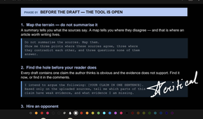 An imported PDF page inverted to dark mode in Saber.