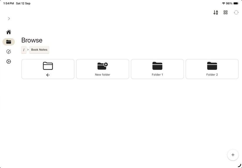 Nesting folders in Saber.