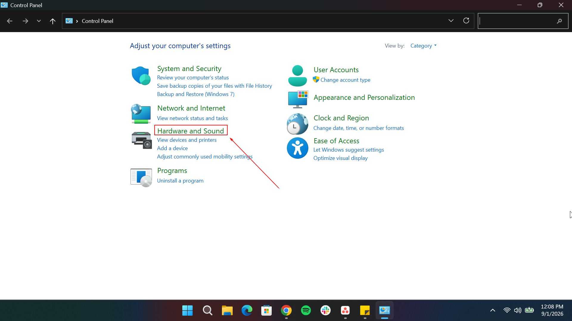 Windows Control Panel