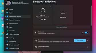 Bluetooth & devices section in Windows 11 Settings