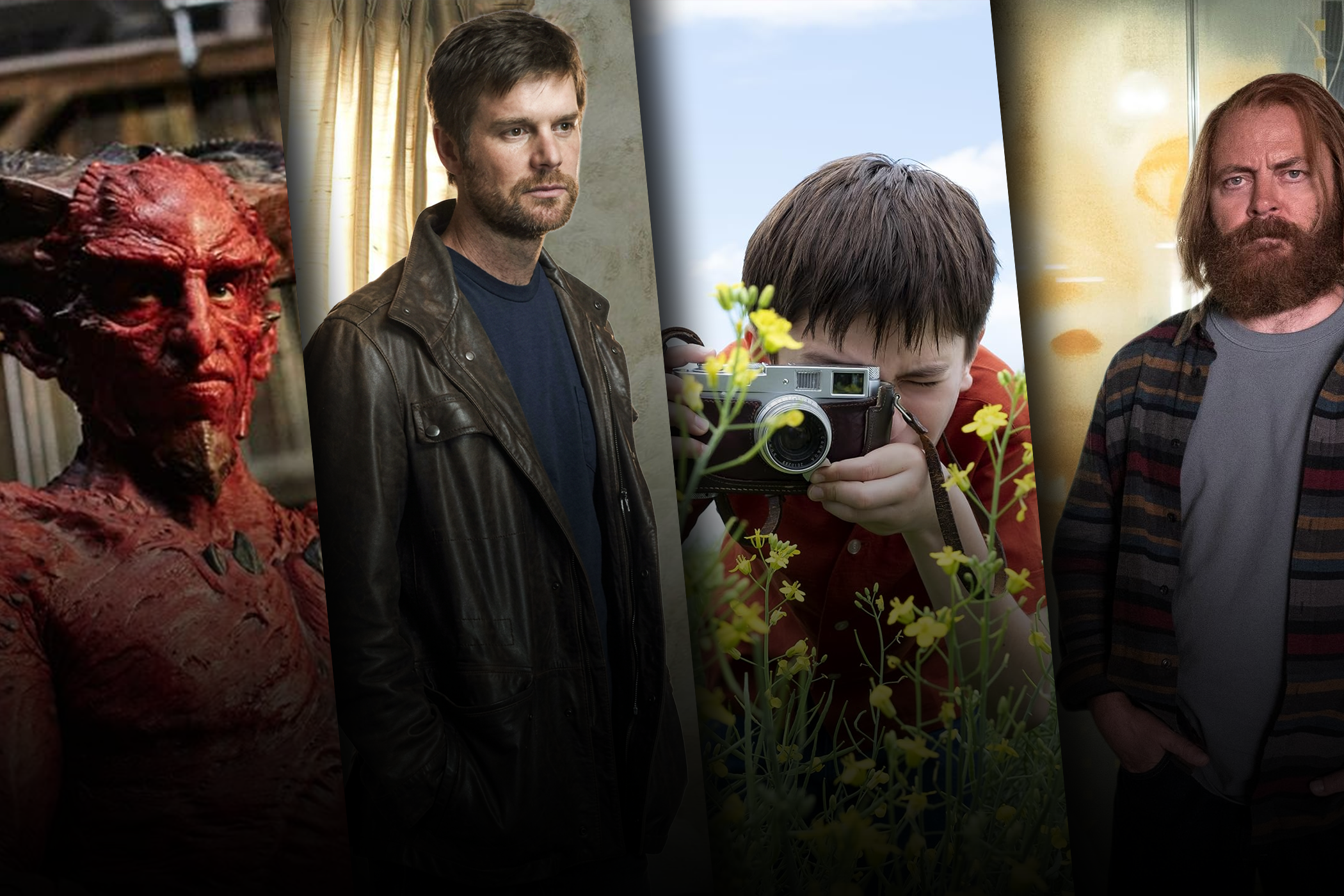Characters from Childhood's End, The Lost Room, Tales from the Loop, and Devs.