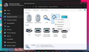 Devices and Printers page in control panel