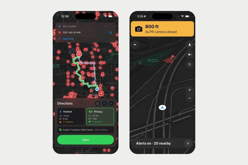 This navigation app finds routes with fewer Flock cameras and avoids ...