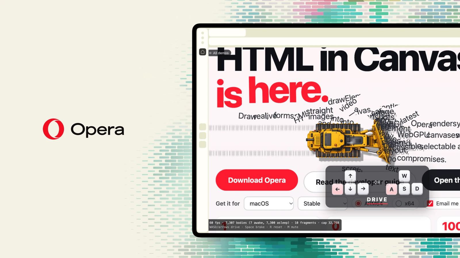 Html canvas opera