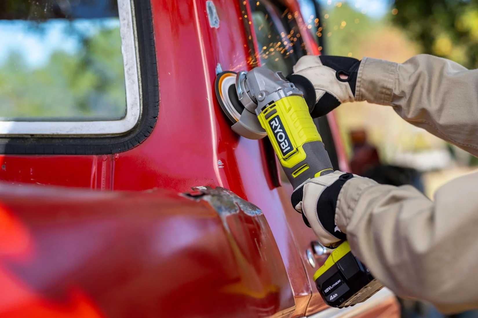 ryobi angle grinder