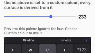 kinetica keyboard look and feel