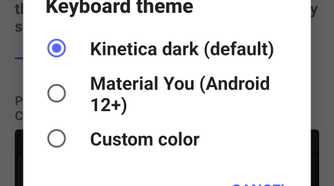 kinetica keyboard themes
