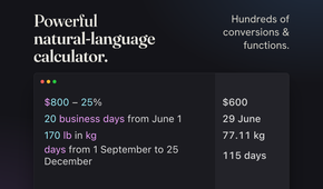 Soulver natural language demo.