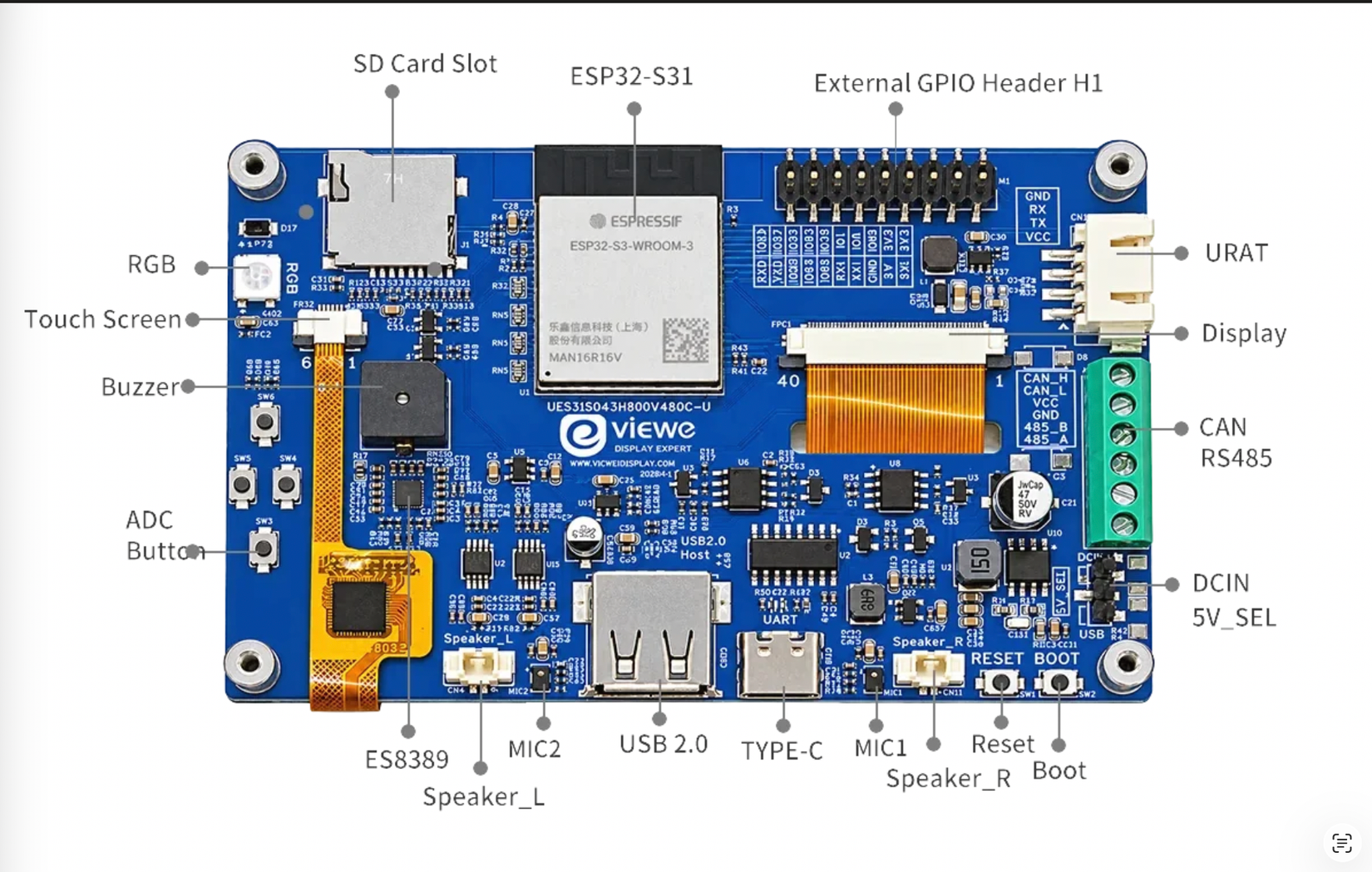 This $39 touchscreen packs a powerful new ESP32 chip with Wi-Fi 6 ...