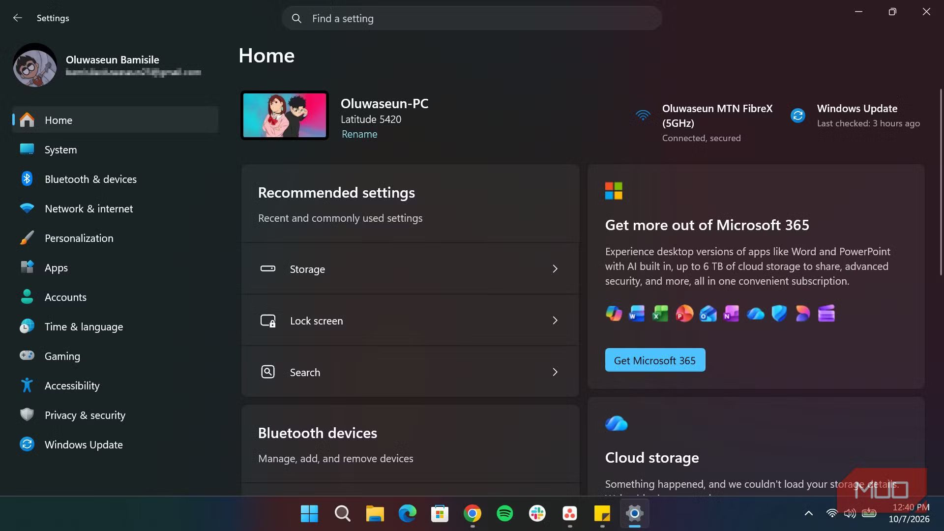 Windows Settings