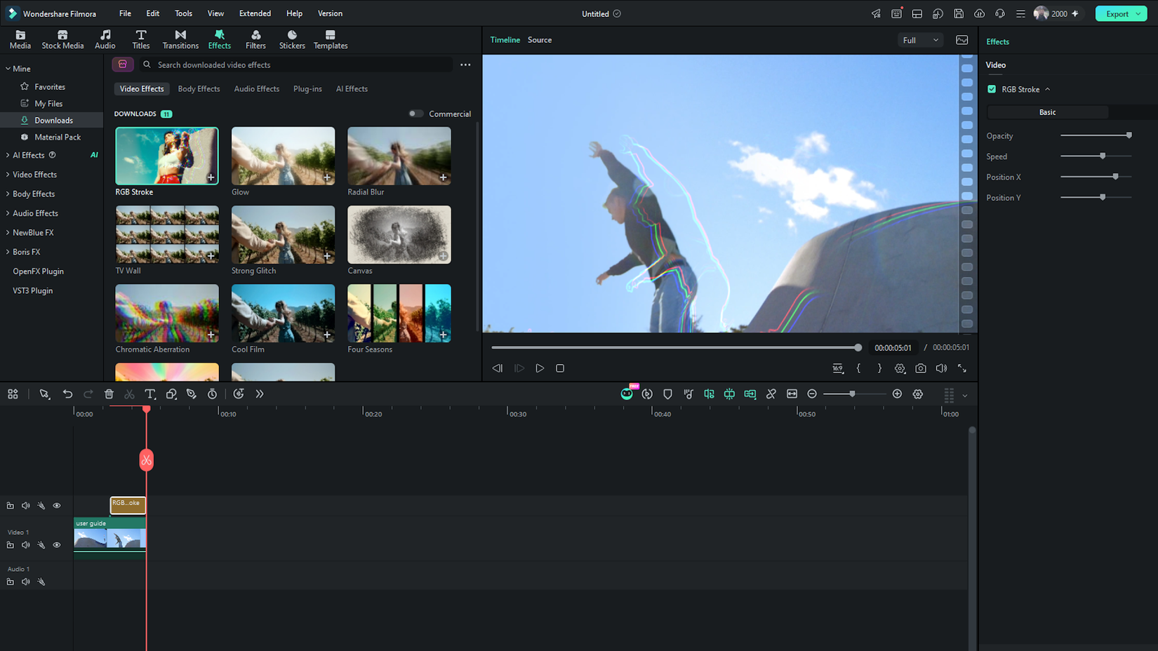 Wondershare Filmora 16 Video Edit Effects