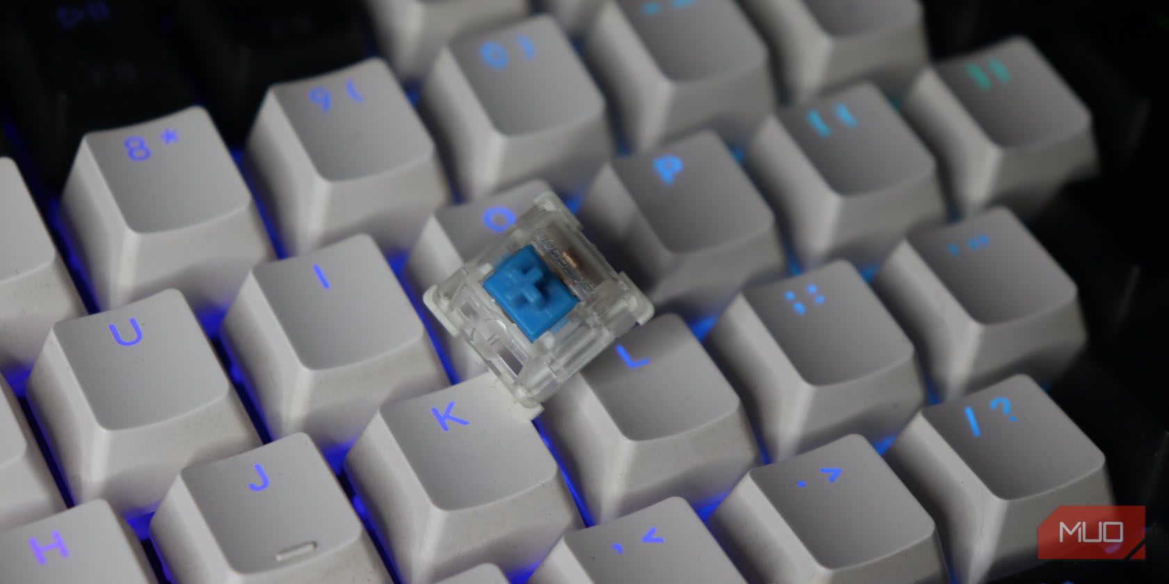 A Gateron Blue mechanical switch