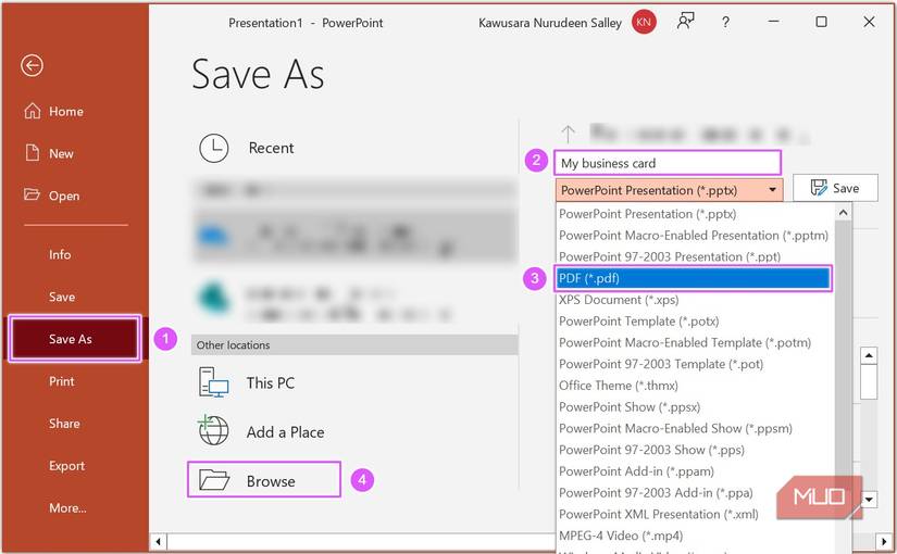 How to Design a Business Card in PowerPoint