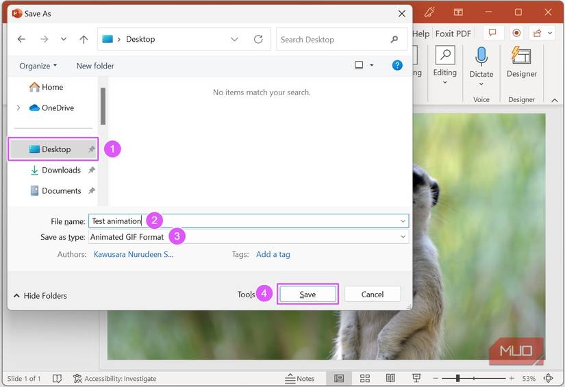 How to Create an Animated GIF in Microsoft PowerPoint