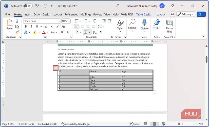 How to Add Captions to Figures and Tables in Microsoft Word