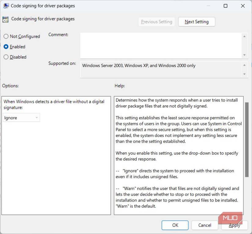 Code 55 Driver How to Disable Driver Signature Enforcement and Install Unsigned ...