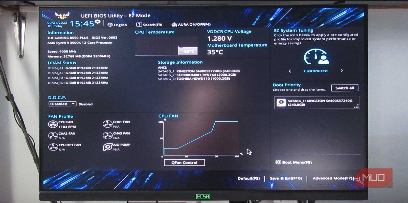 DOCP disabled on BIOS EzMode