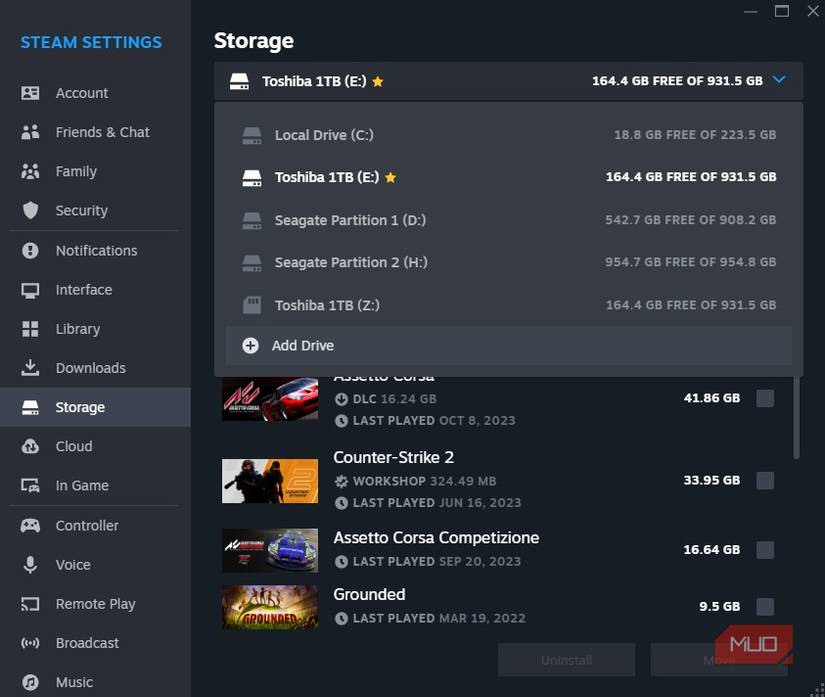 Steam Storage Device How to Use Steam’s Storage Manager to Quickly Manage Your Games
