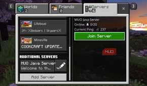 Joining Minecraft Java server from Bedrock