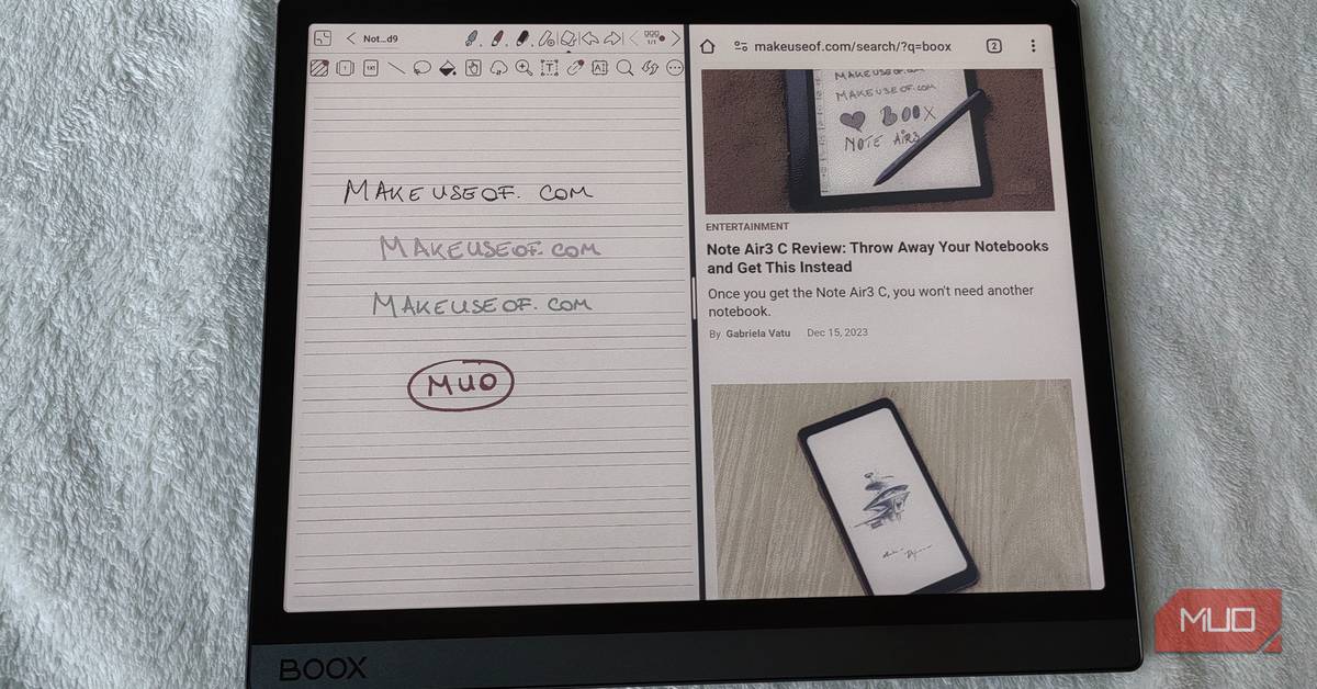Boox Tab Ultra C Pro Review: An E-Ink Tablet for Productivity