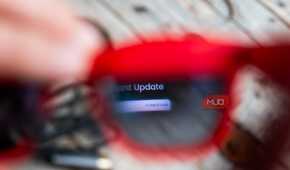 xreal air 2 review - screen view through the lenses