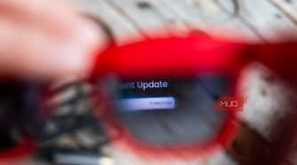 xreal air 2 review - screen view through the lenses
