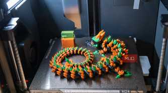 bambu lab p1s and ams - multicolor dragon