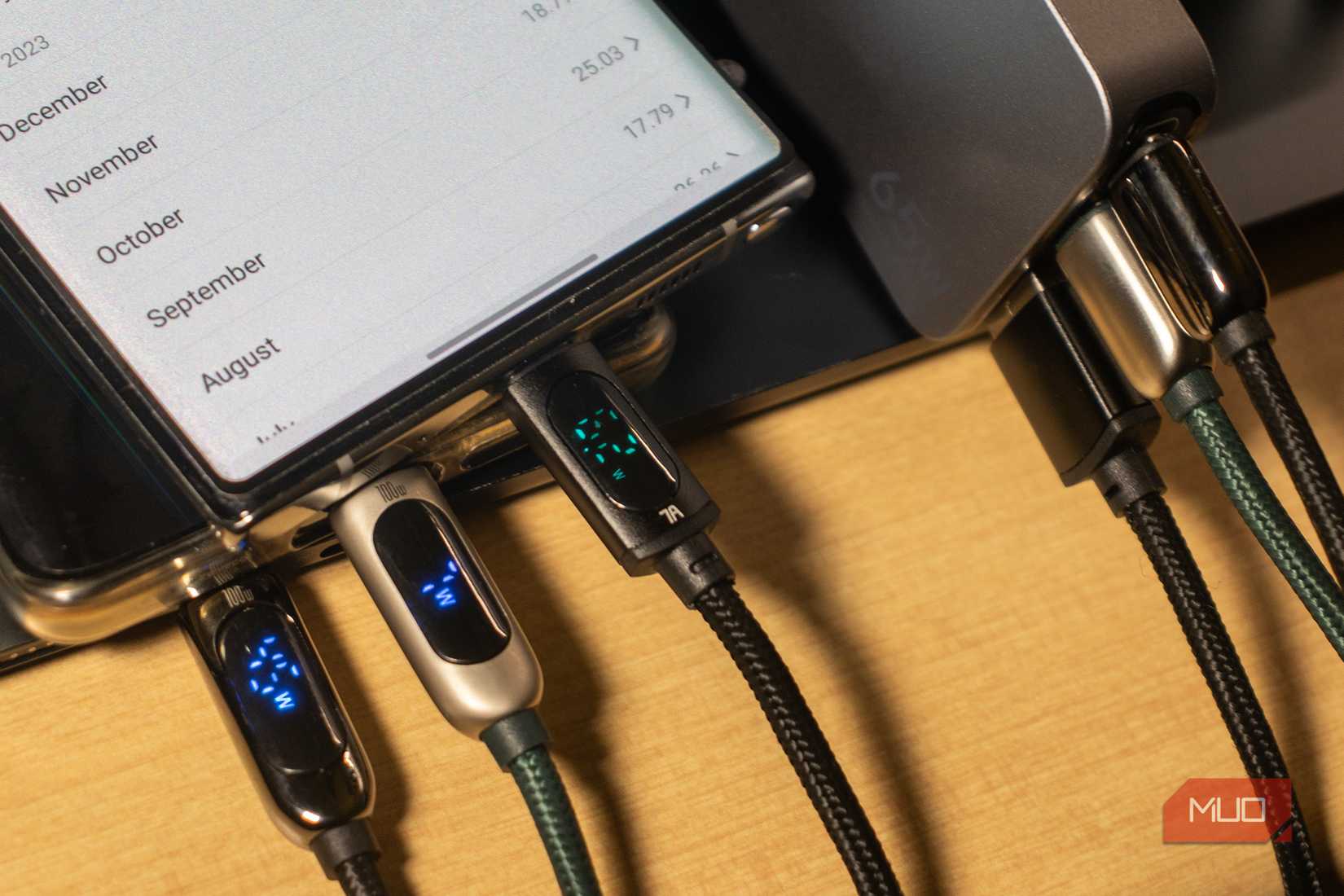 Ugreen Nexode Pro 65W Slim Charger charging three devices