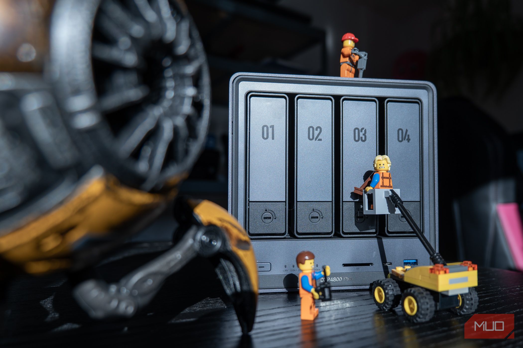 Ugreen DXP4800 Plus NAS with LEGO characters
