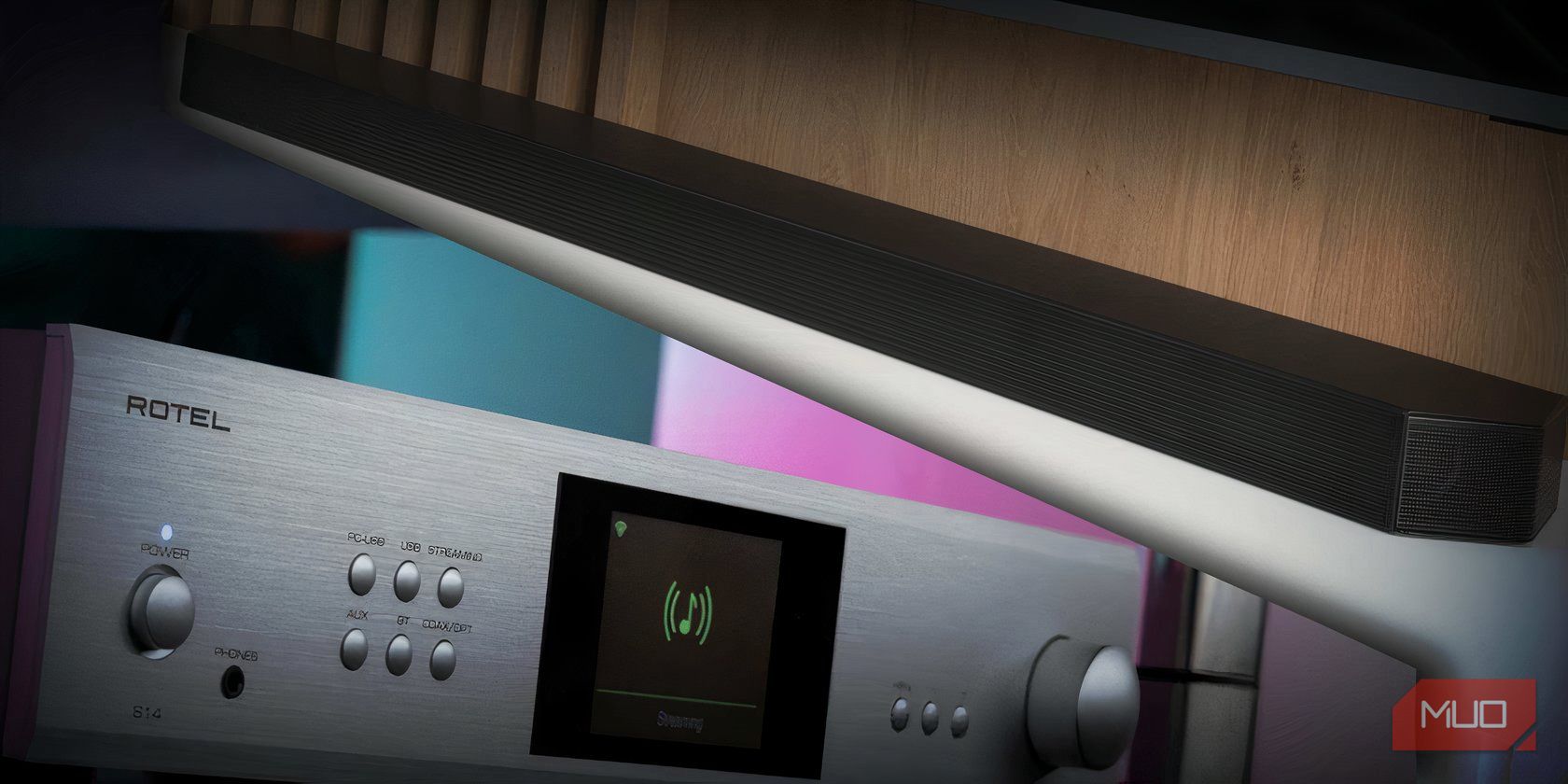 A comparison between a soundbar and AV receiver