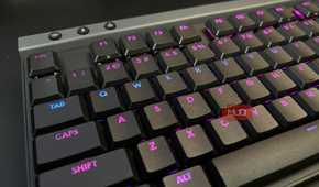 Illuminated QWERTY keys on the Logitech G515 LIGHTSPEED TKL