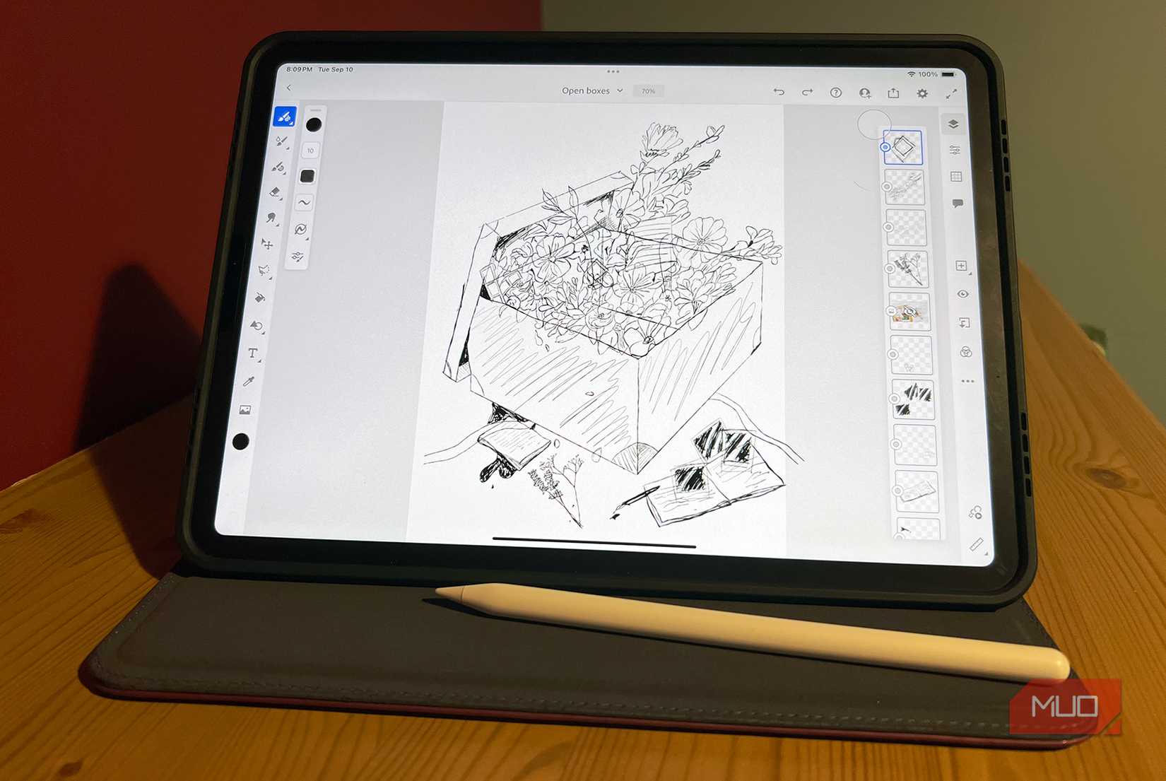 Adobe Fresco on iPad with Apple Pencil