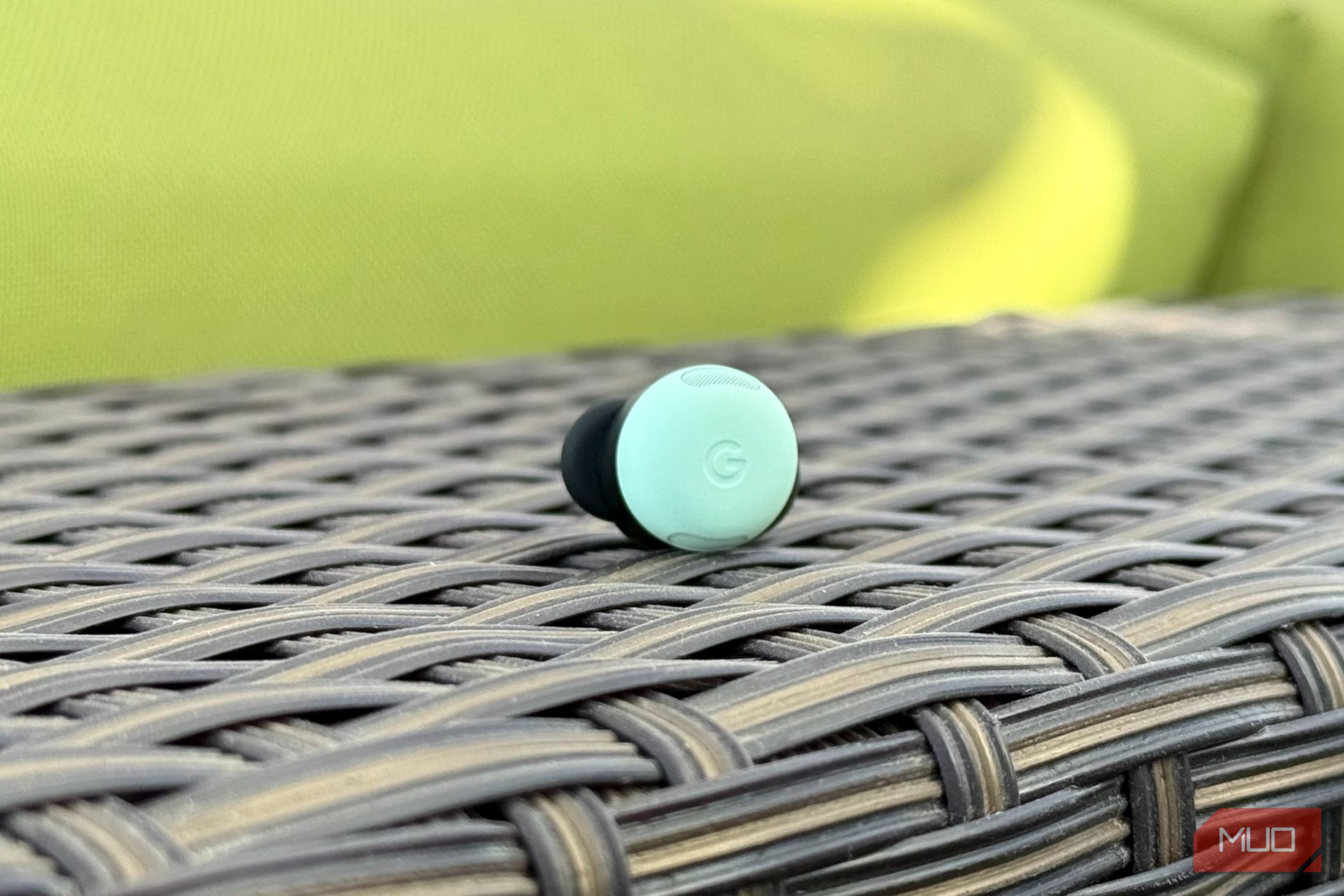 Close up shot of Pixel Buds Pro 2's earbud