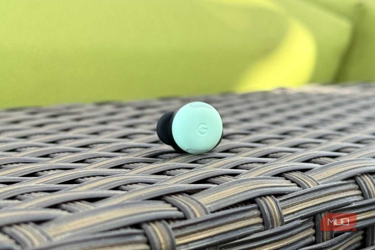 Close up shot of Pixel Buds Pro 2's earbud