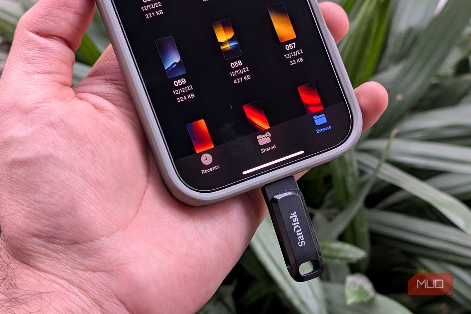 Unidad flash USB-C en iPhone