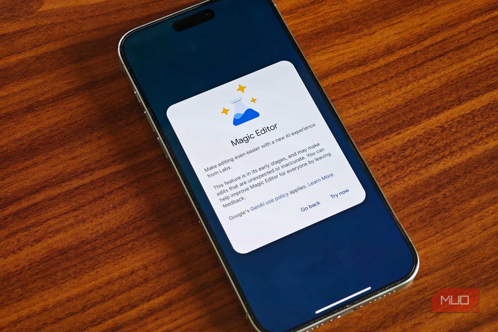 Magic Editor image editing in Google Photos on iPhone