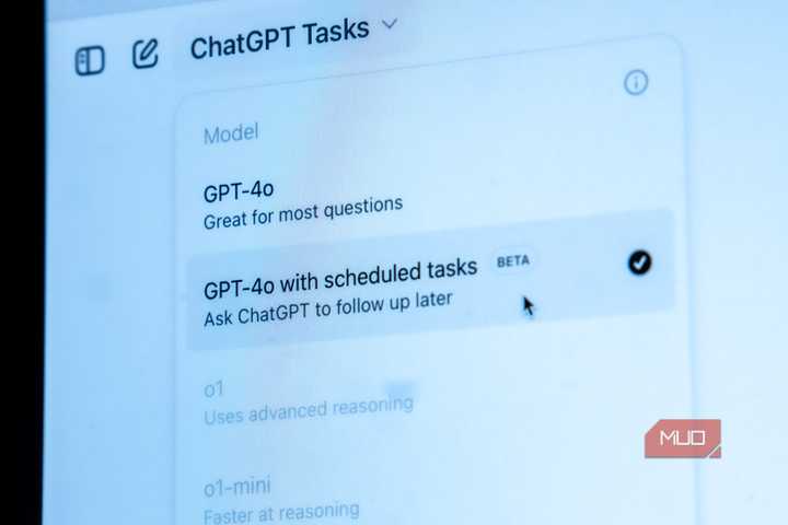 Photo of the ChatGPT Scheduled Tasks Model.