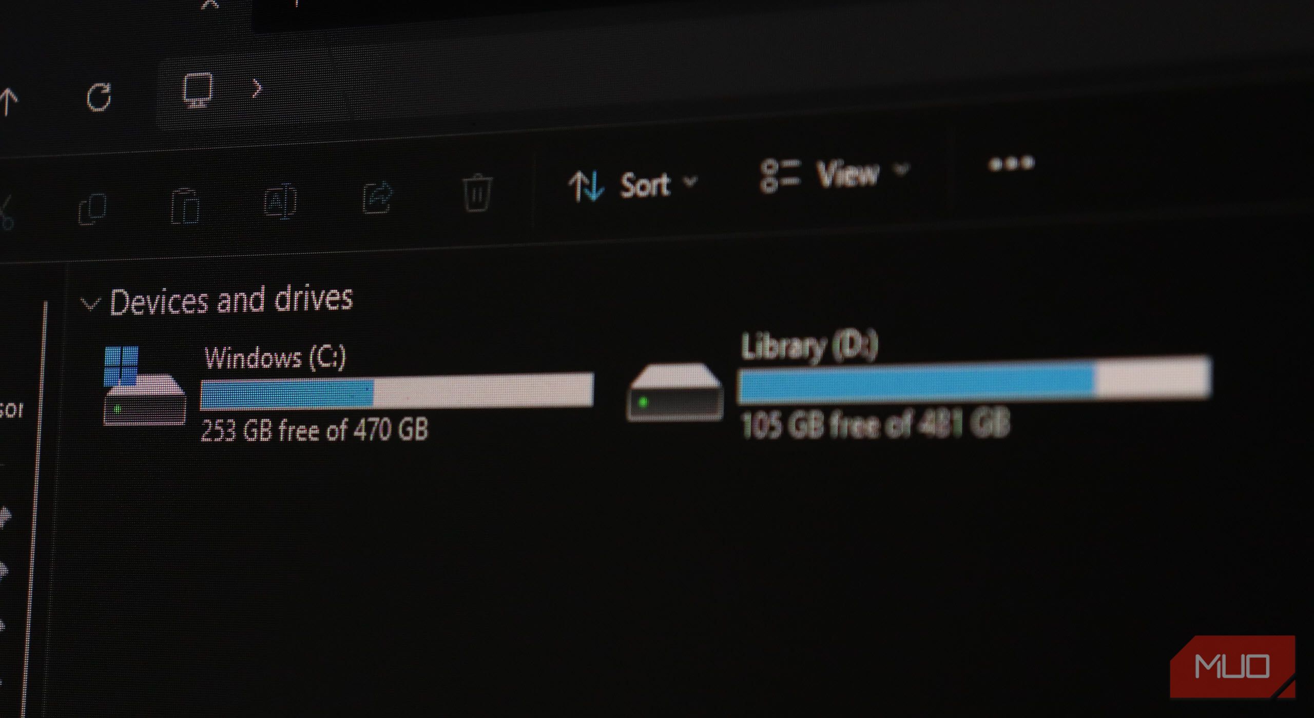 Drive partitions on Windows 11 