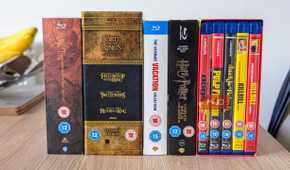 Some classic DVD boxsets sitting on a table