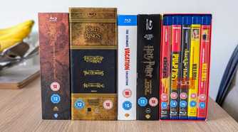 Some classic DVD boxsets sitting on a table