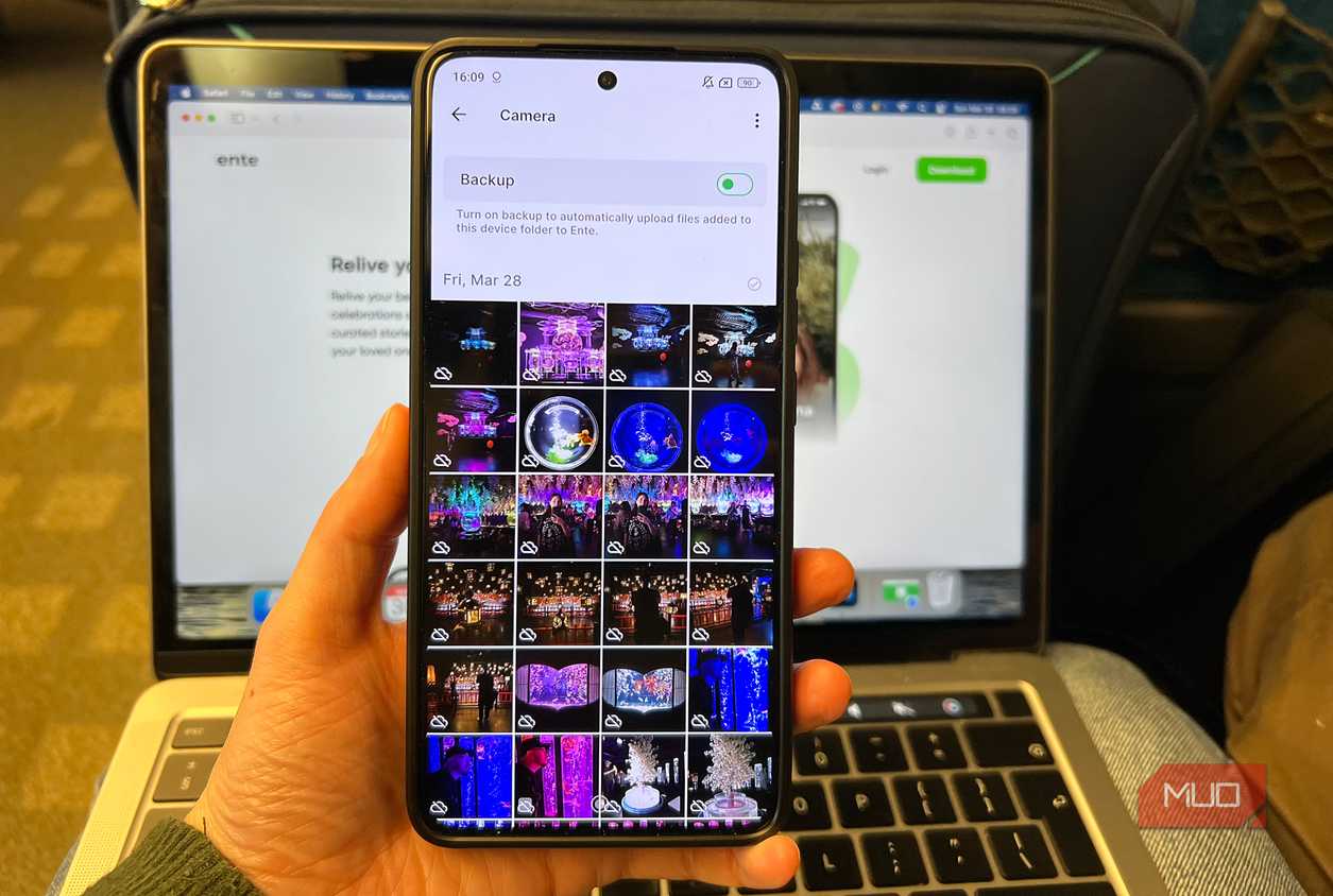 Ente Photos Library Ready to Back Up