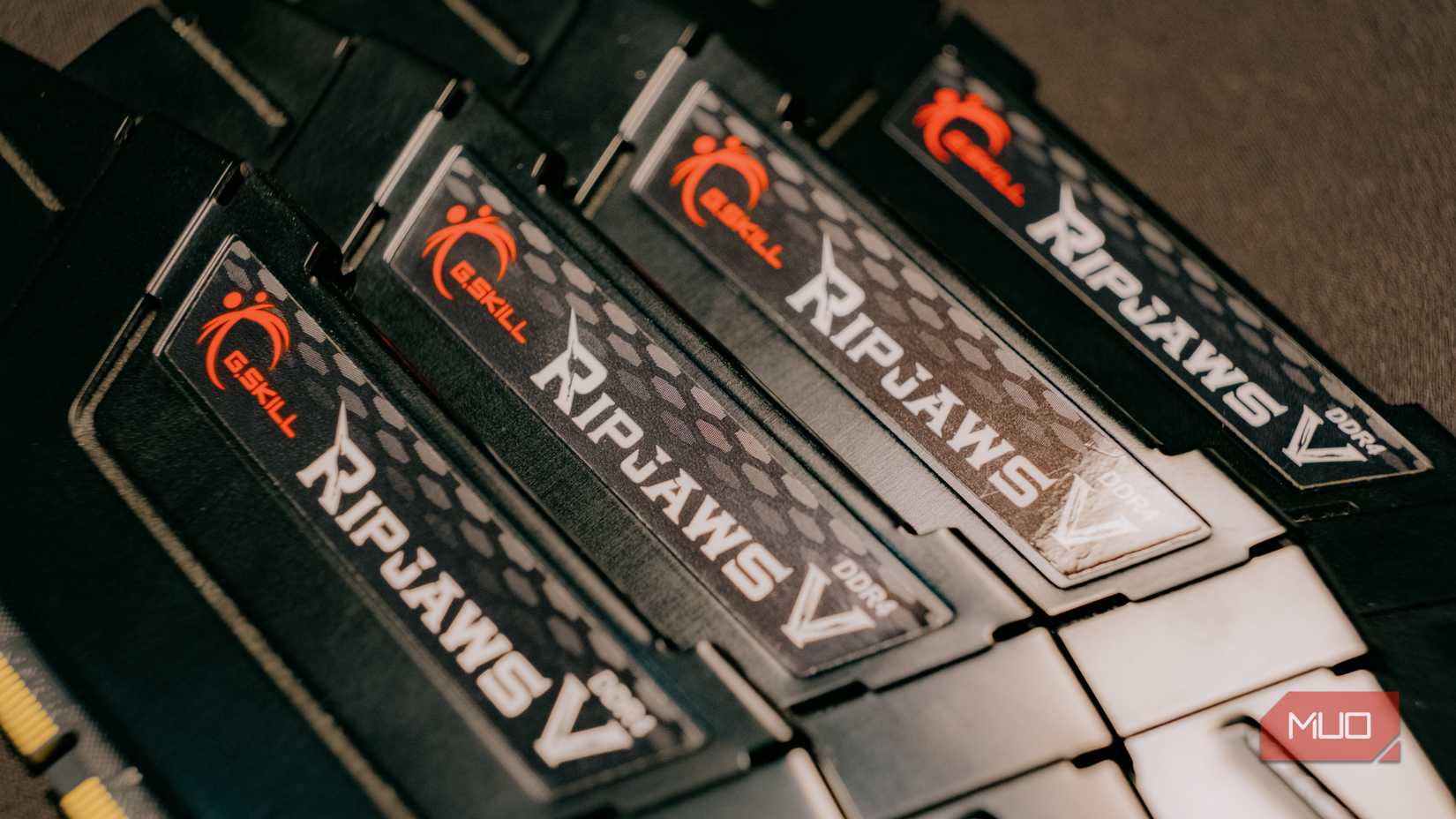 PC RAM stacked on top of each other.