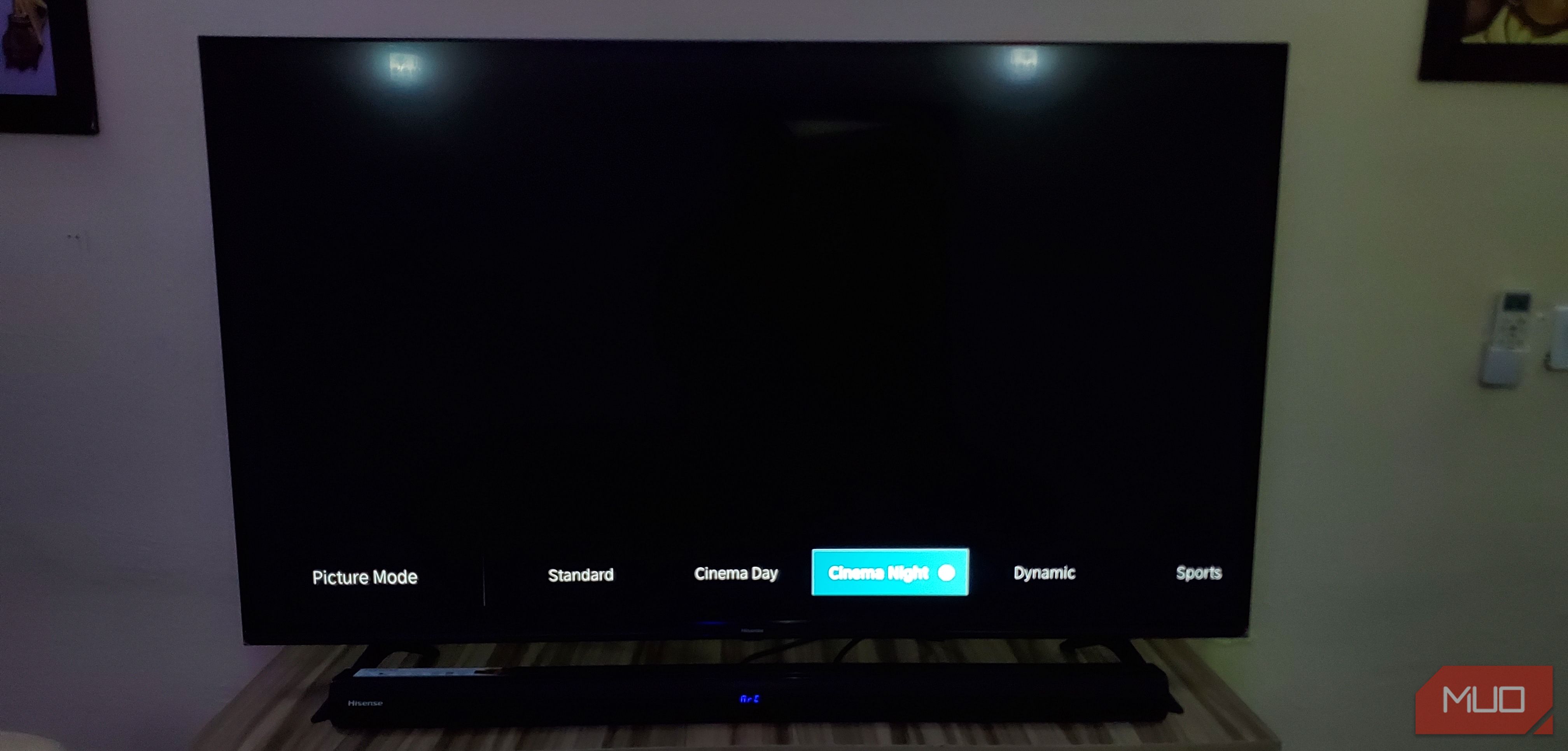 Picture modes on Hisense Smart TV.