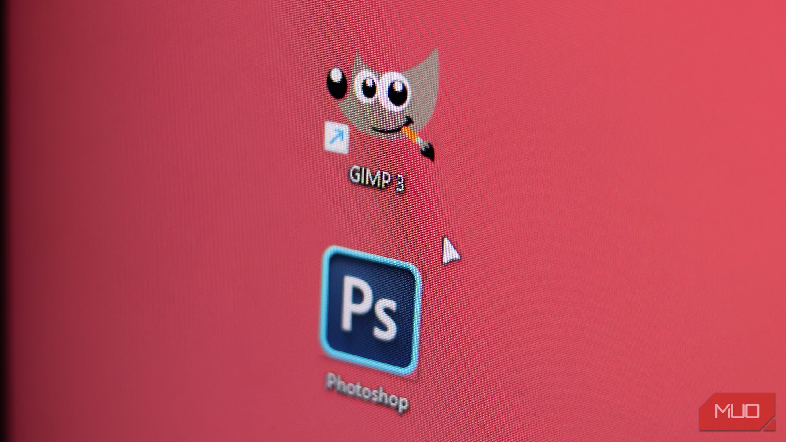 GIMP and Photoshop icon together.