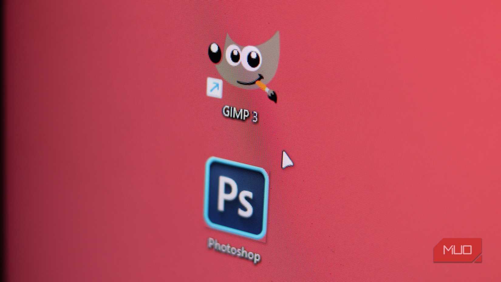 GIMP and Photoshop icon together.
