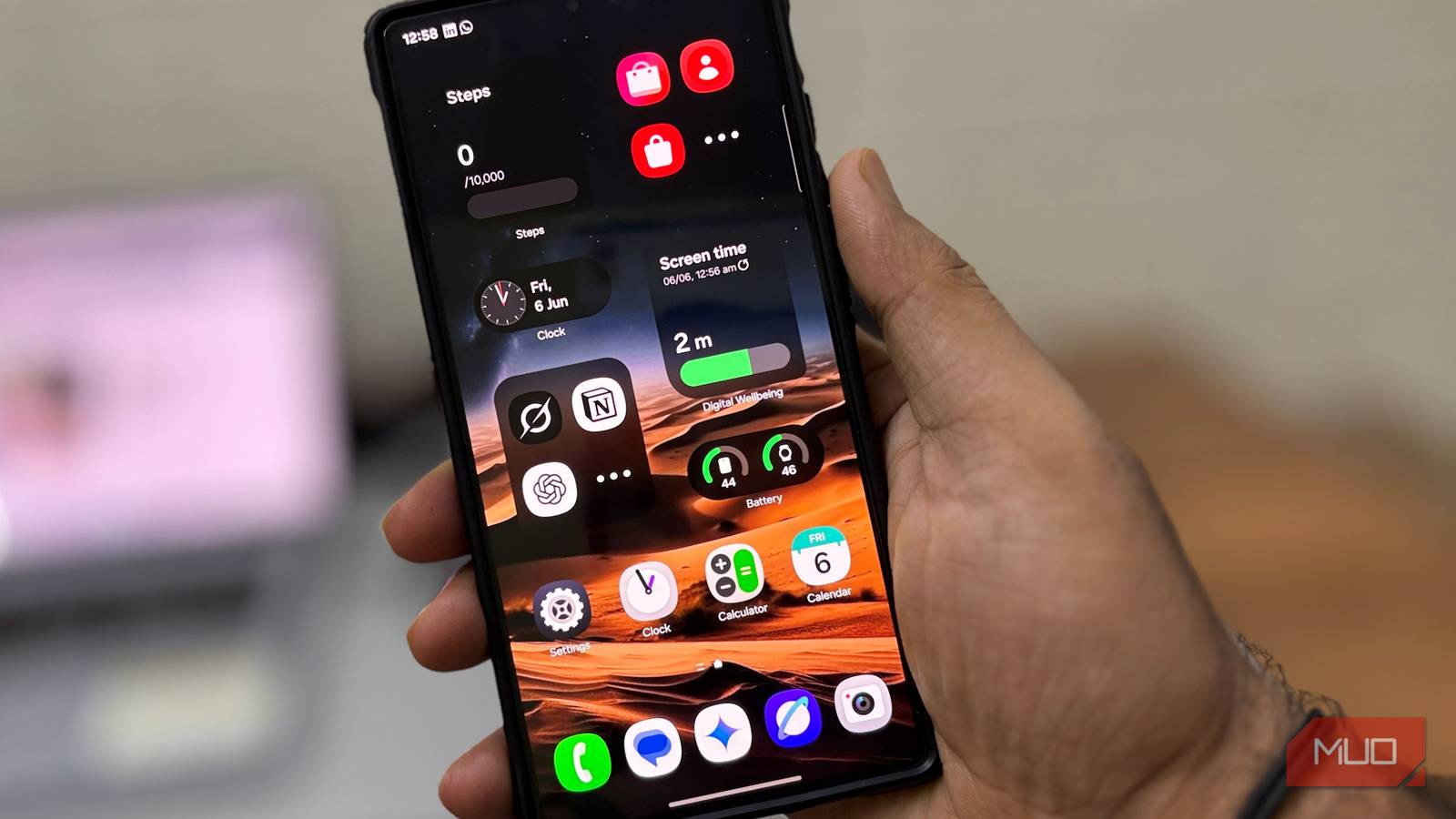 Интерфейс камеры Samsung Galaxy Общий вид видоискателя камеры на смартфоне Samsung Galaxy