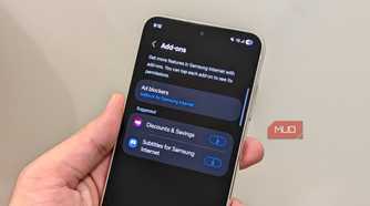 Third-party add-ons in Samsung Internet browser