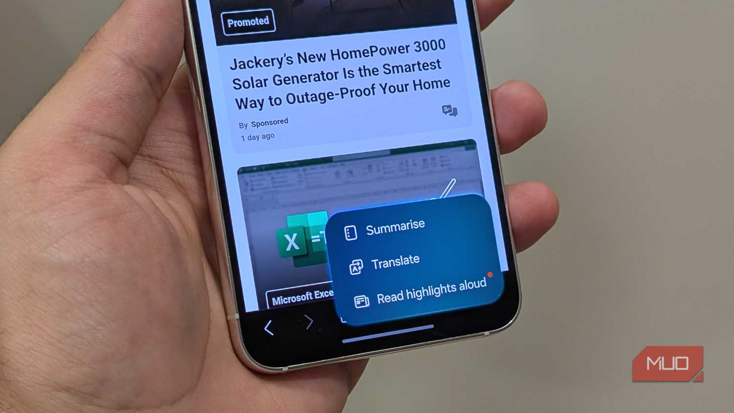 Browsing Assist in Samsung Internet browser