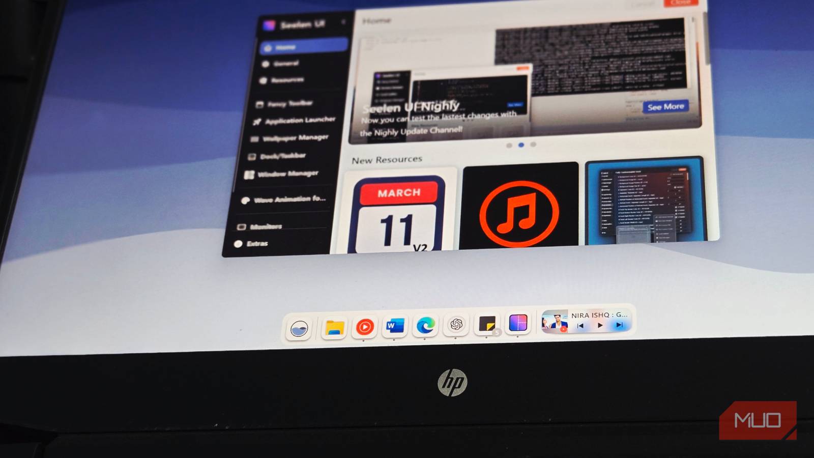 Seelen UI running on Windows 11