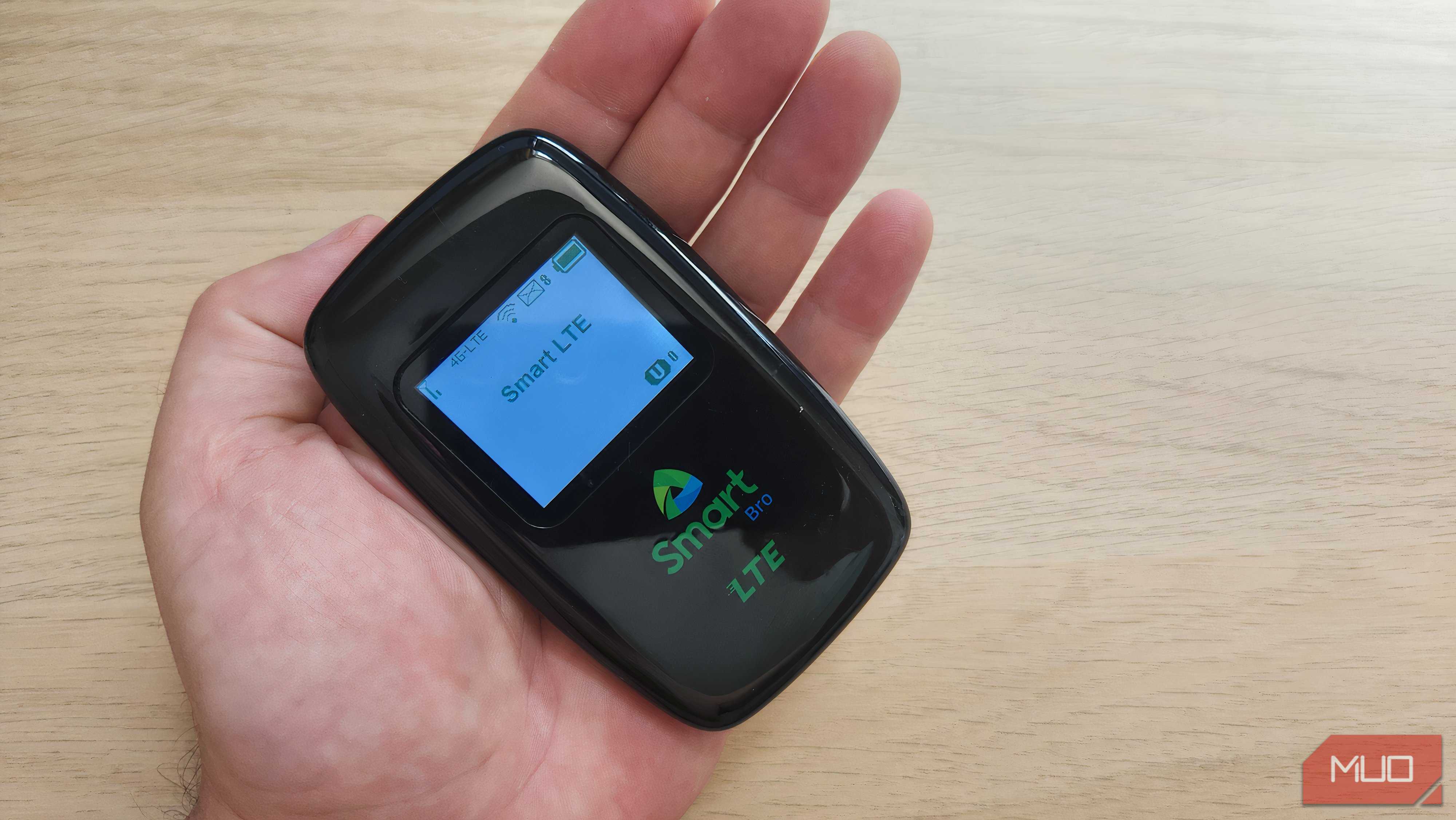 A portable Wi-Fi hotspot.